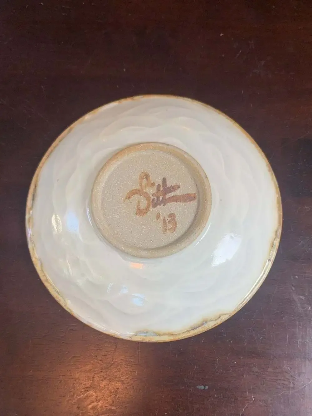 Handmade Studio Pottery Ceramic Lemon Zester Dish with Integrated Grater